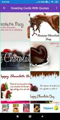 Chocolate day Greeting, Photo Frames, GIF,Quotes android App screenshot 0