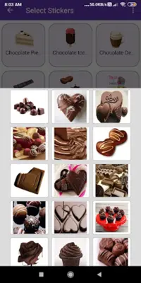 Chocolate day Greeting, Photo Frames, GIF,Quotes android App screenshot 1