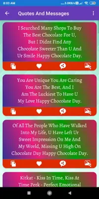 Chocolate day Greeting, Photo Frames, GIF,Quotes android App screenshot 3