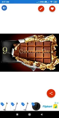 Chocolate day Greeting, Photo Frames, GIF,Quotes android App screenshot 6