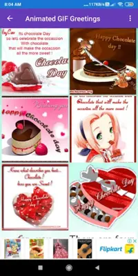 Chocolate day Greeting, Photo Frames, GIF,Quotes android App screenshot 7